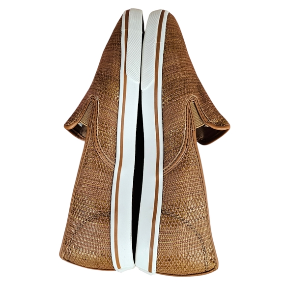 Lauren Ralph Lauren Janis Womens Fashion Slip on Sneakers - Tan - Picture 7 of 11